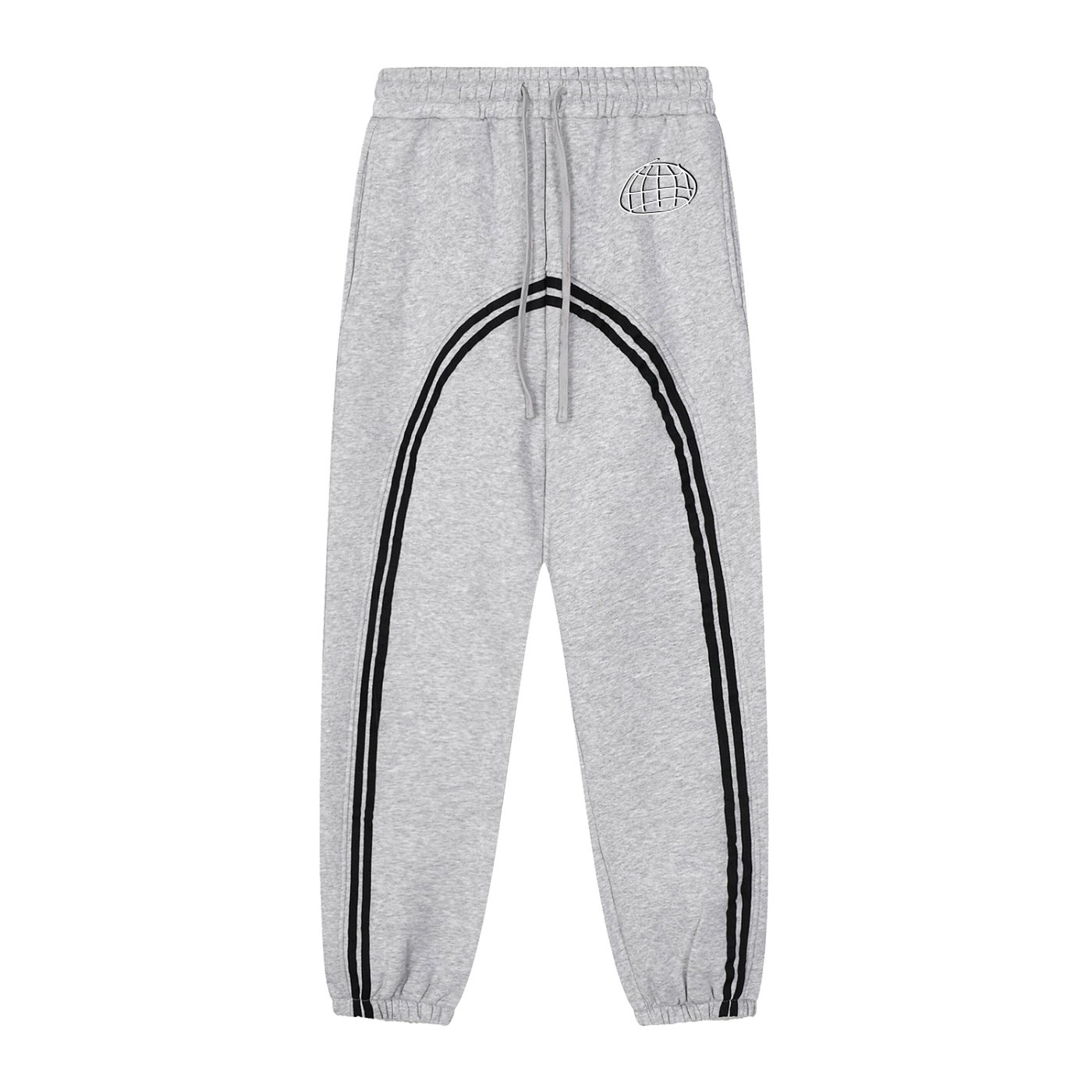 Striped globe joggers