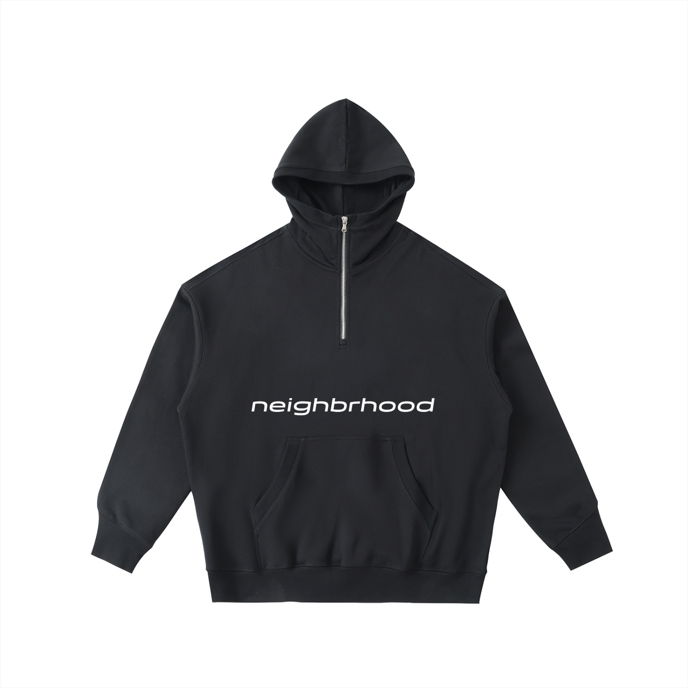 Cotton quarter zip hoodie