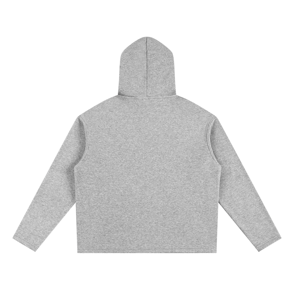 Drawstring script hoodie