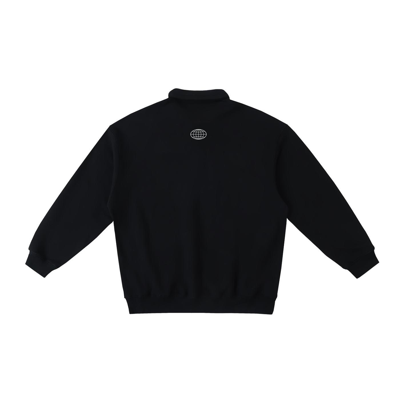 Collared globe sweatshirt