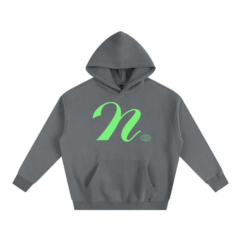 Fleeced script hoodie