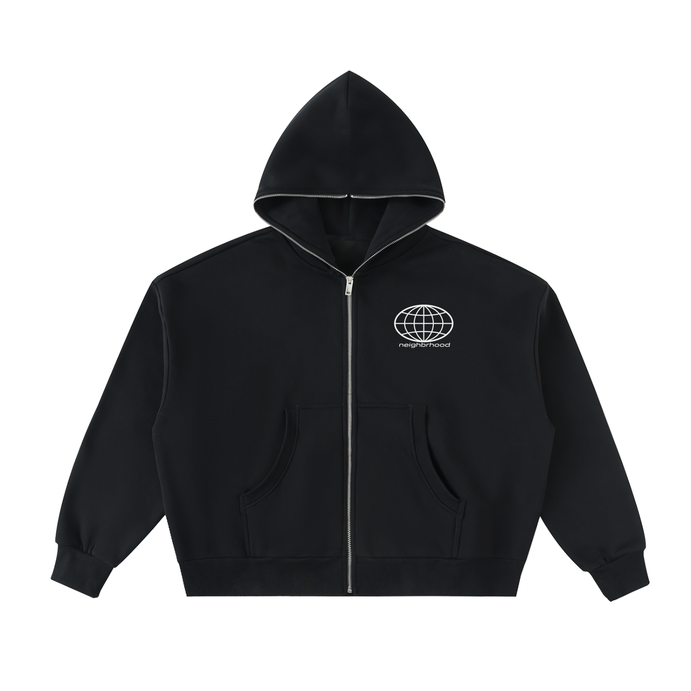 Cotton full zip hoodie