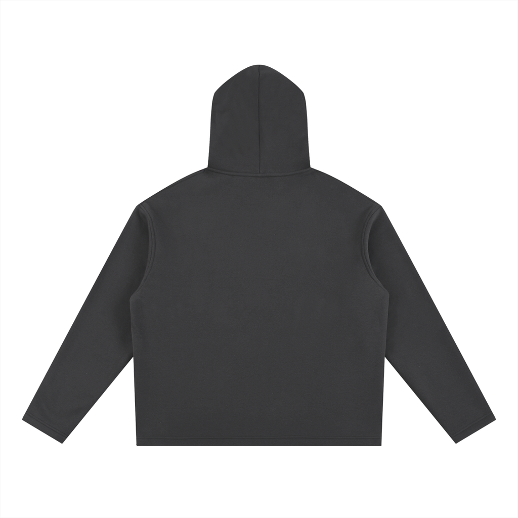Drawstring script hoodie
