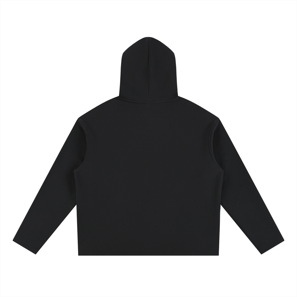 Drawstring script hoodie