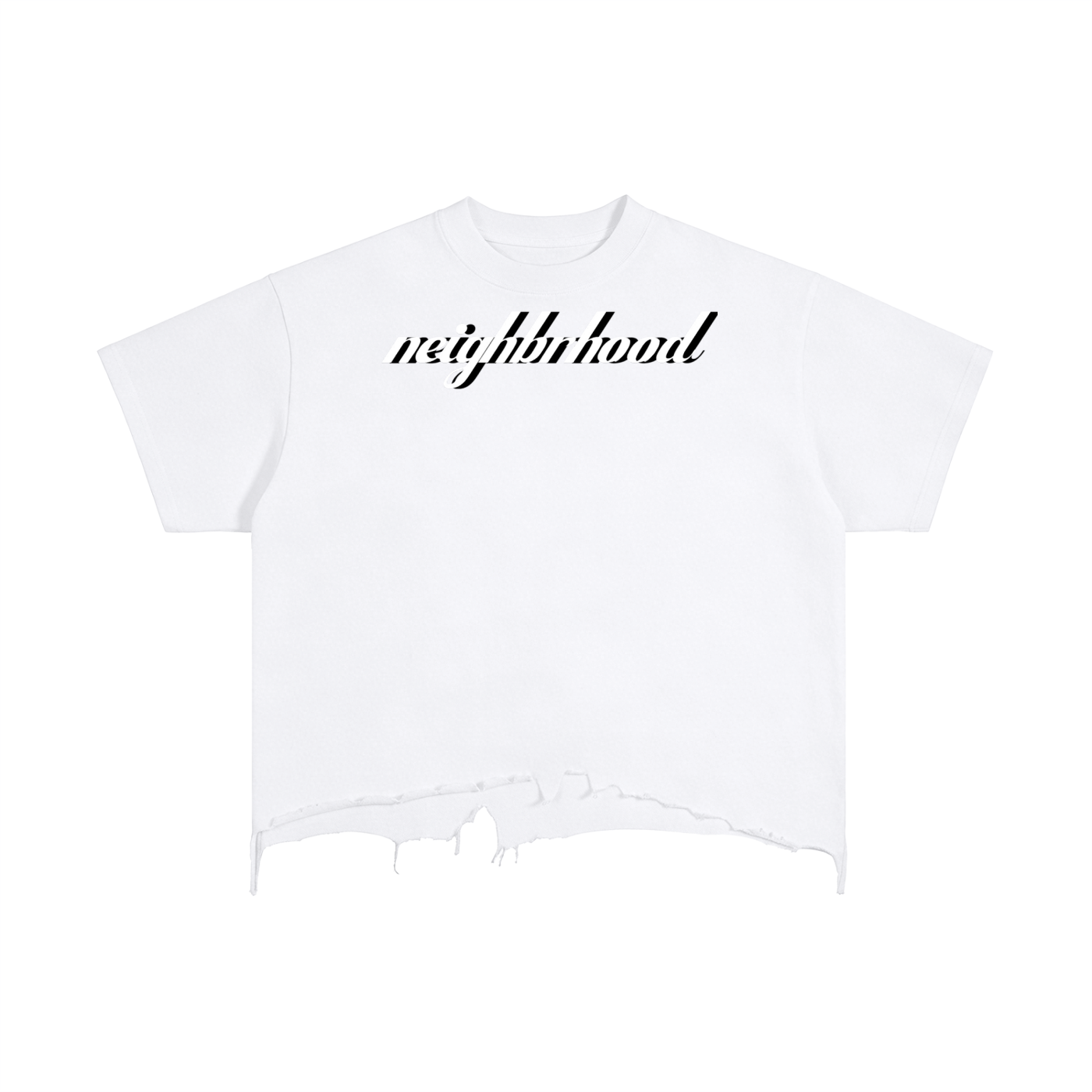 vintage Distressed Hem T-Shirt