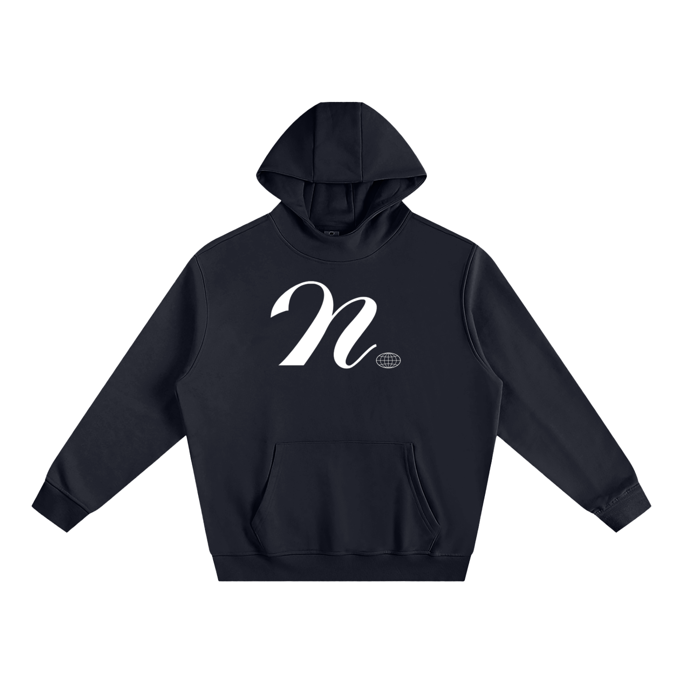 Script High Neck Hoodie