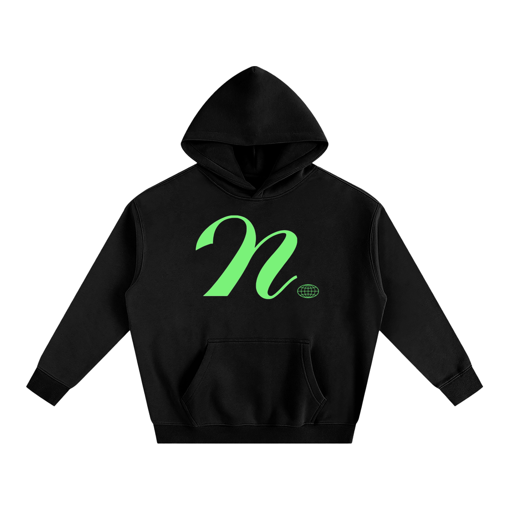 Fleeced script hoodie