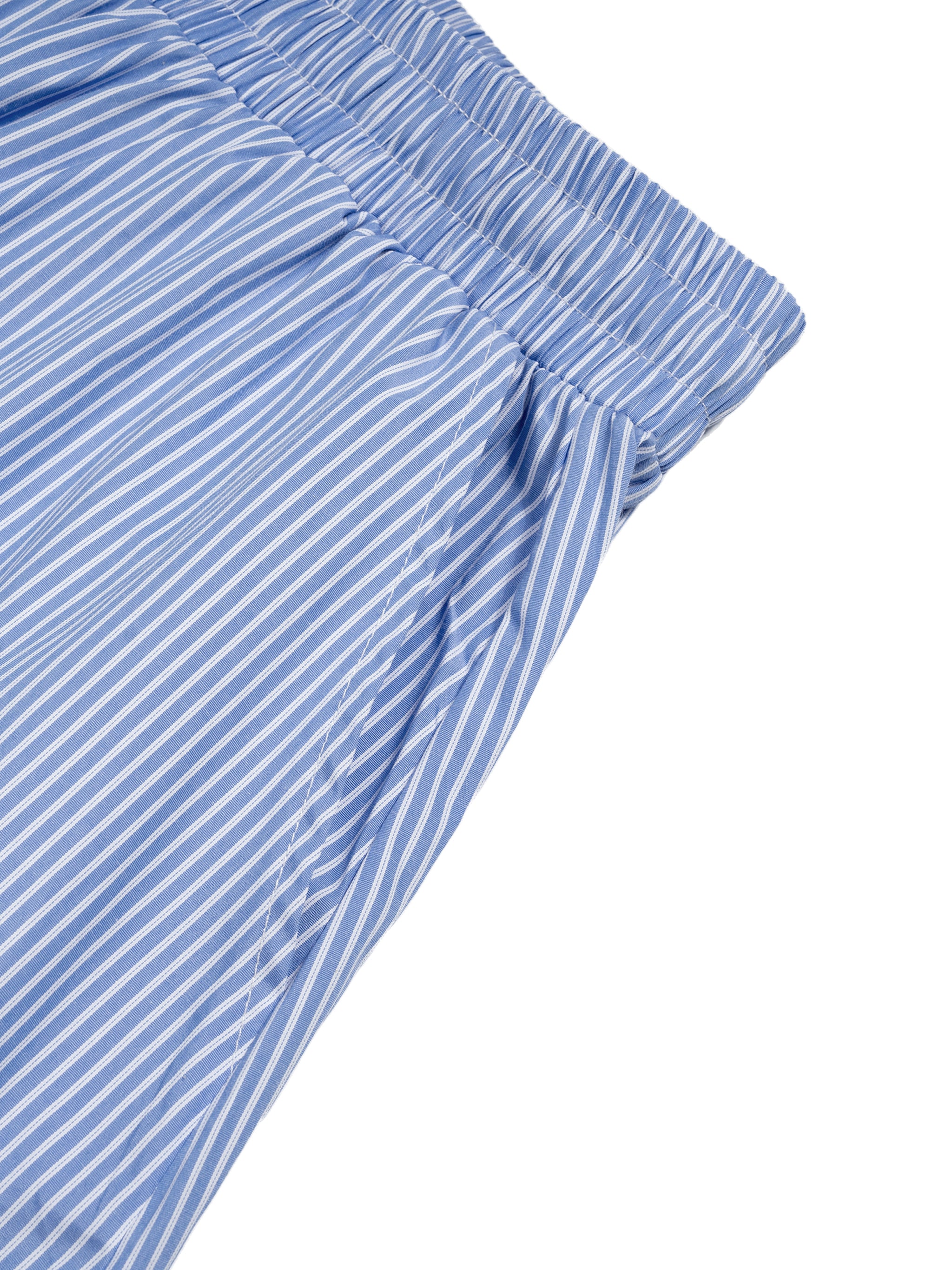 Vertical Stripe Barrel Pants