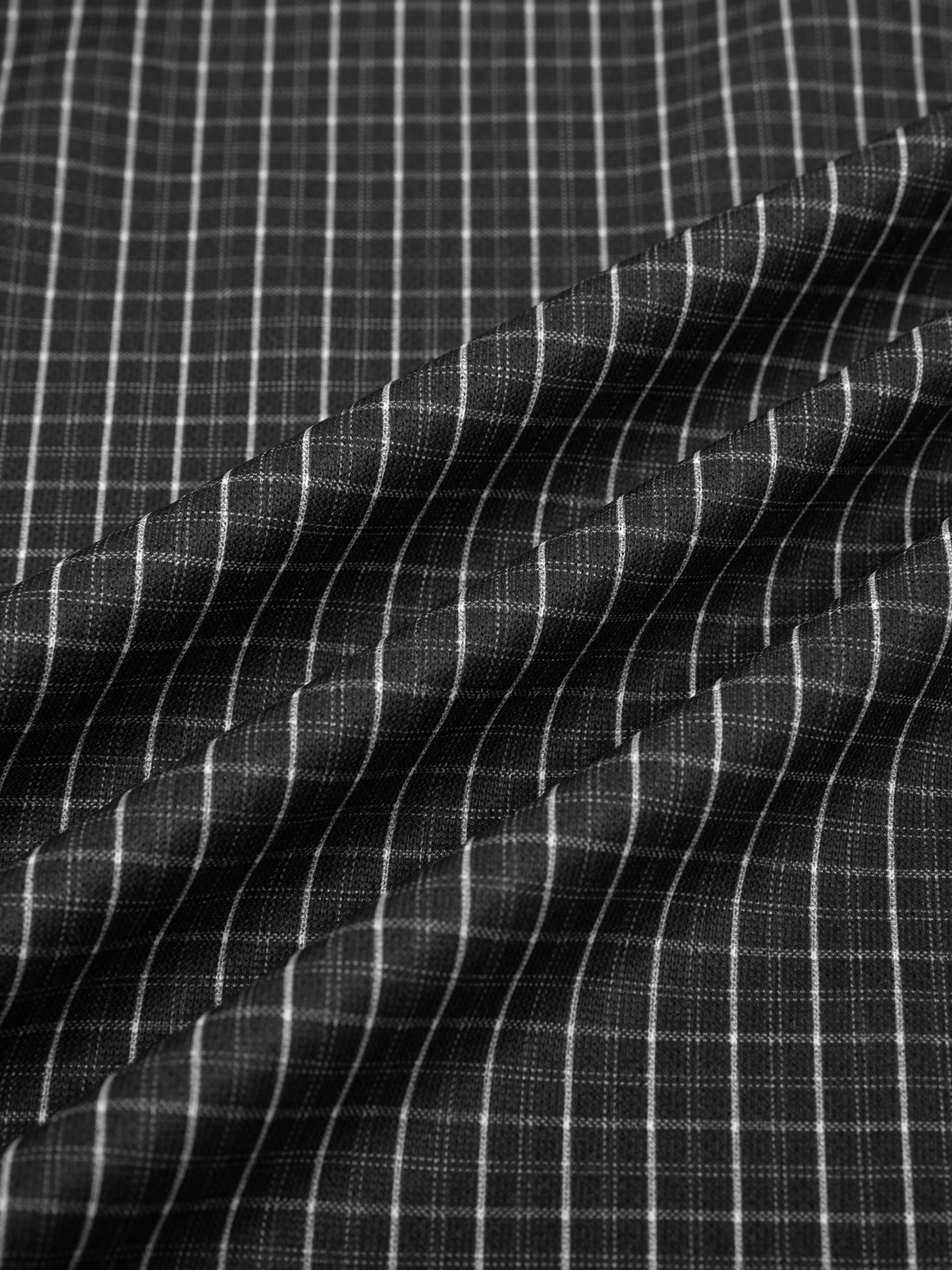 Contrast Plaid Zip Hoodie